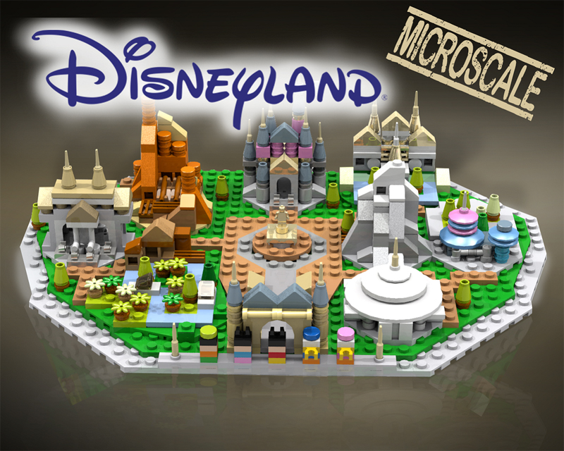 Check Out This Fun Micro-Scale LEGO Disneyland MOC on LEGO Ideas
