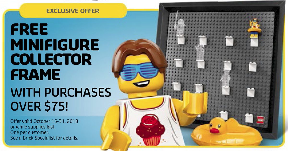 LEGO Shop@Home Offering a Free Minifigure Display Frame this October