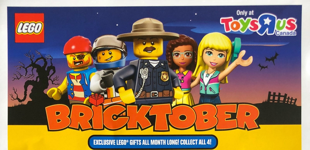 Toys R Us Canada Announces Its Bricktober 2018 Giveaway Schedule and Make and Take Events