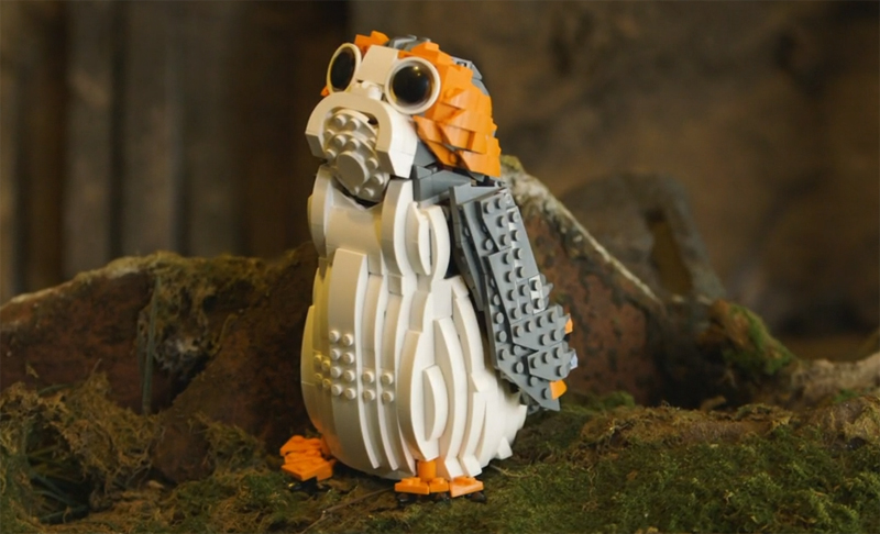 WATCH: This LEGO Star Wars Porg (75230) Speed Build Video Gives You A Fun Background of Ahch-To’s Most Famous Bird