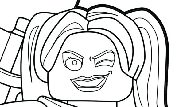 LEGO Harley Quinn Coloring Page