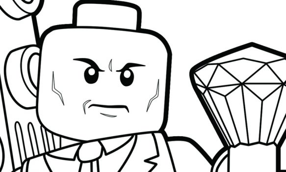 LEGO Lex Luthor Coloring Page