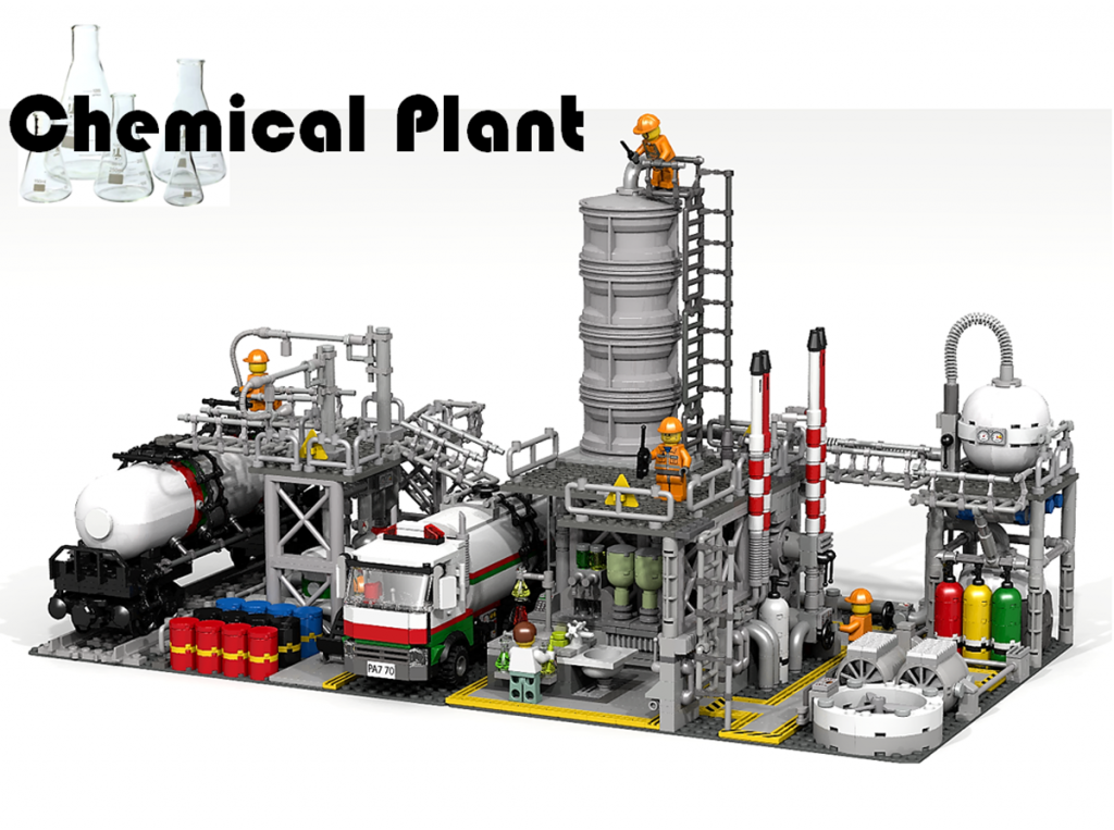 lego ideas chemical plant 3