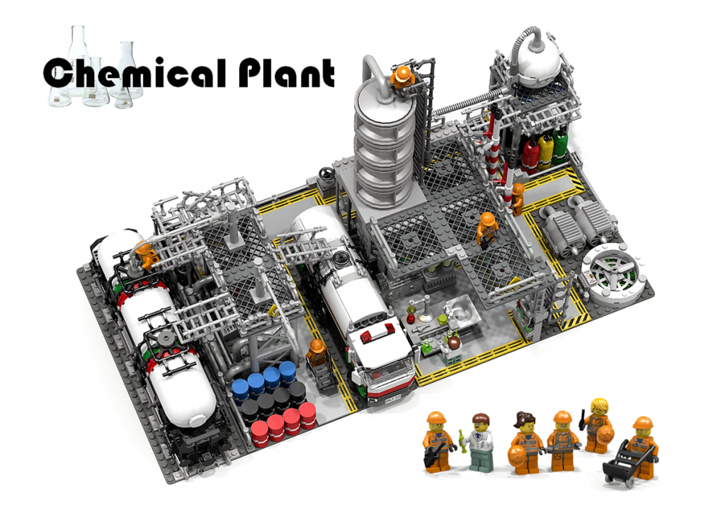 lego ideas chemical plant 4