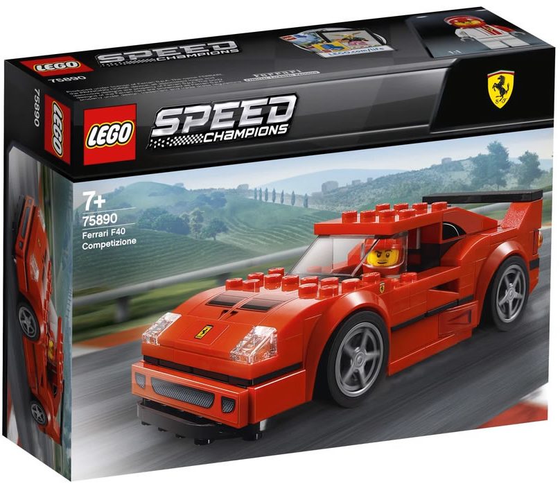 First Look at 2019’s LEGO Speed Champions Ferrari F40 Competizione (75890)