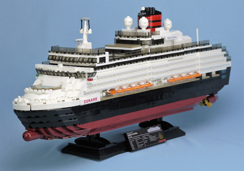 LEGO Ideas Queen Victoria Cruise Ship Gets 10K Support