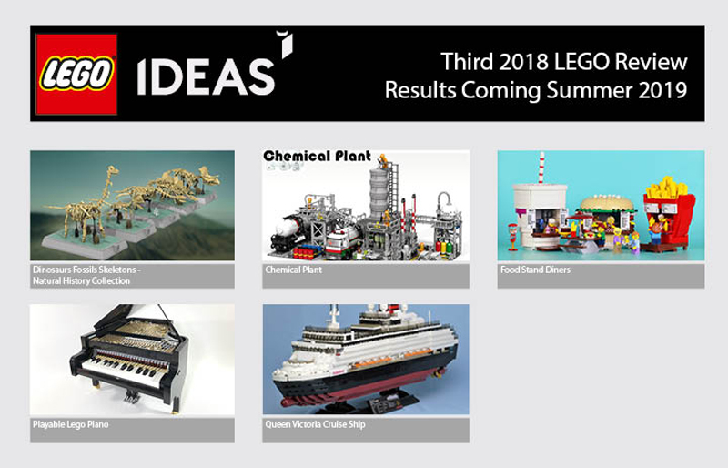 Here are The Five Product Ideas That Qualifies for The LEGO Ideas Third 2018 Review Stage
