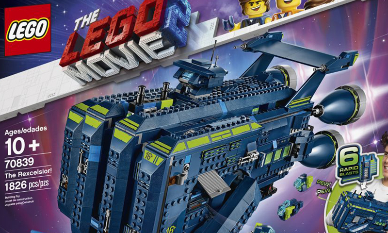 Lego Movie 2 Set 70839 THE REXCELSIOR! Emmet Blue Raptor Spaceship