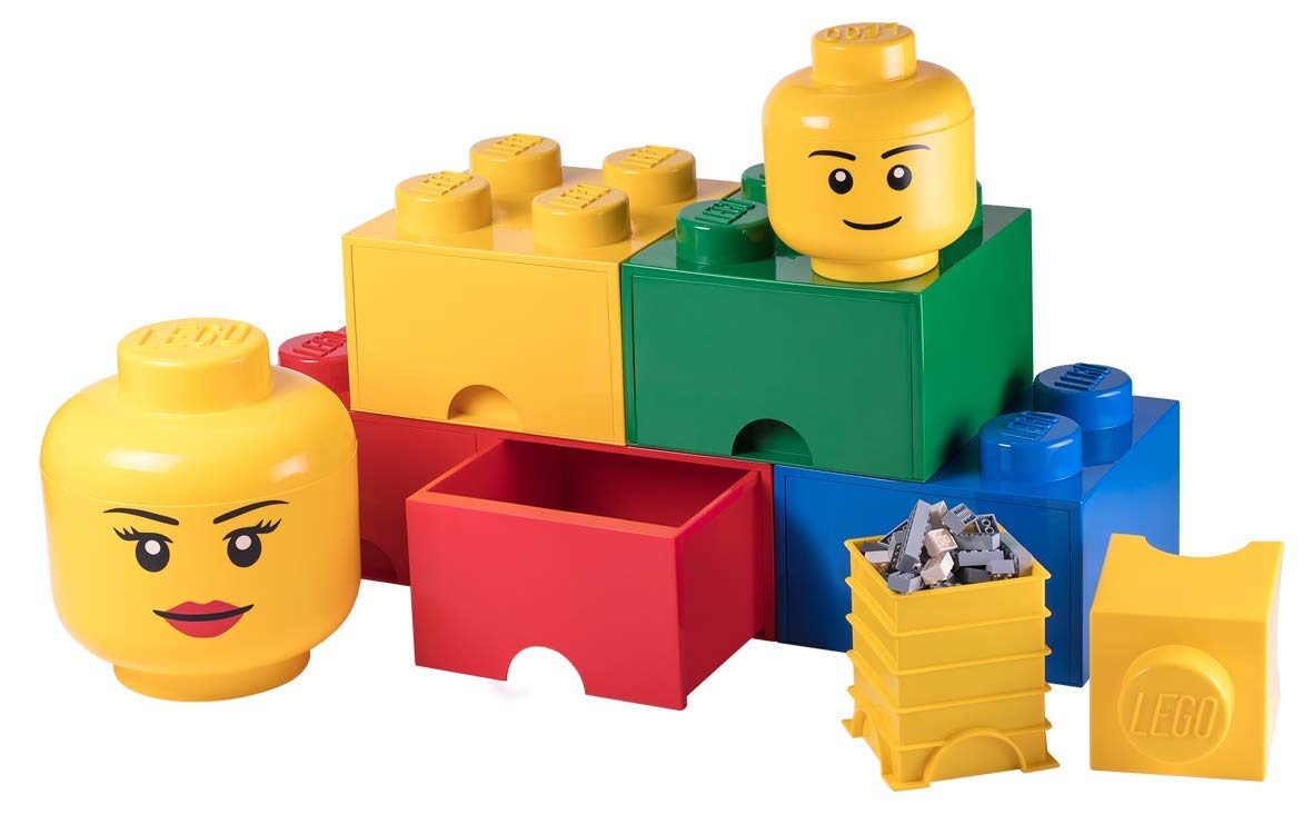 Minifigure-Head Containers