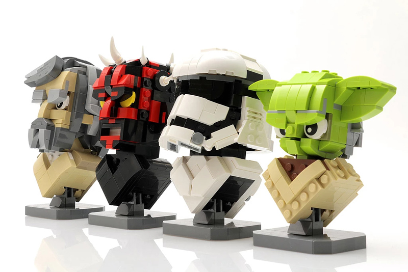 These Are the Custom LEGO Star Wars Character Busts You’re Looking For