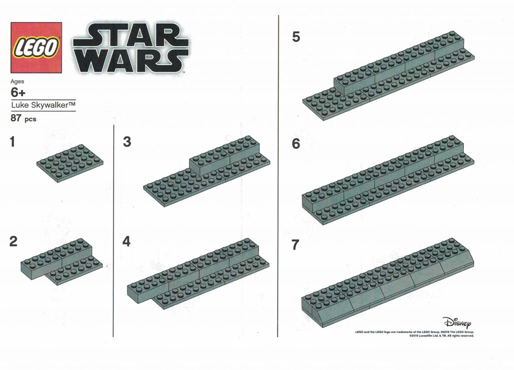 LEGO Star Wars Luke Skywalker Timeline