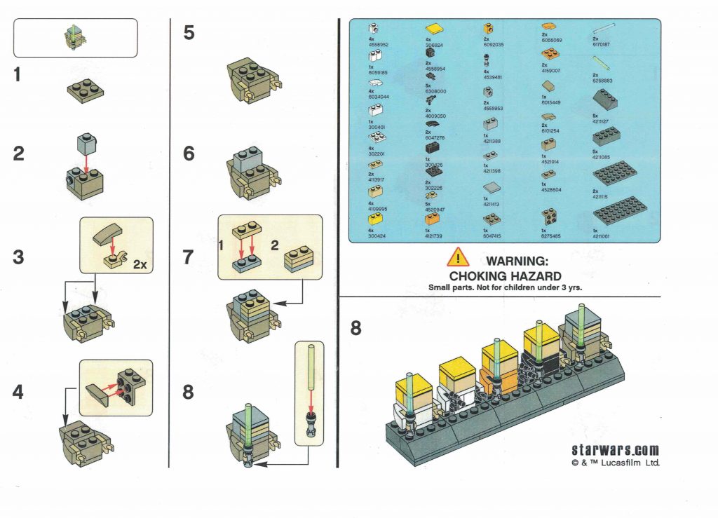 Luke Skywalker Mini Build Instructions 4