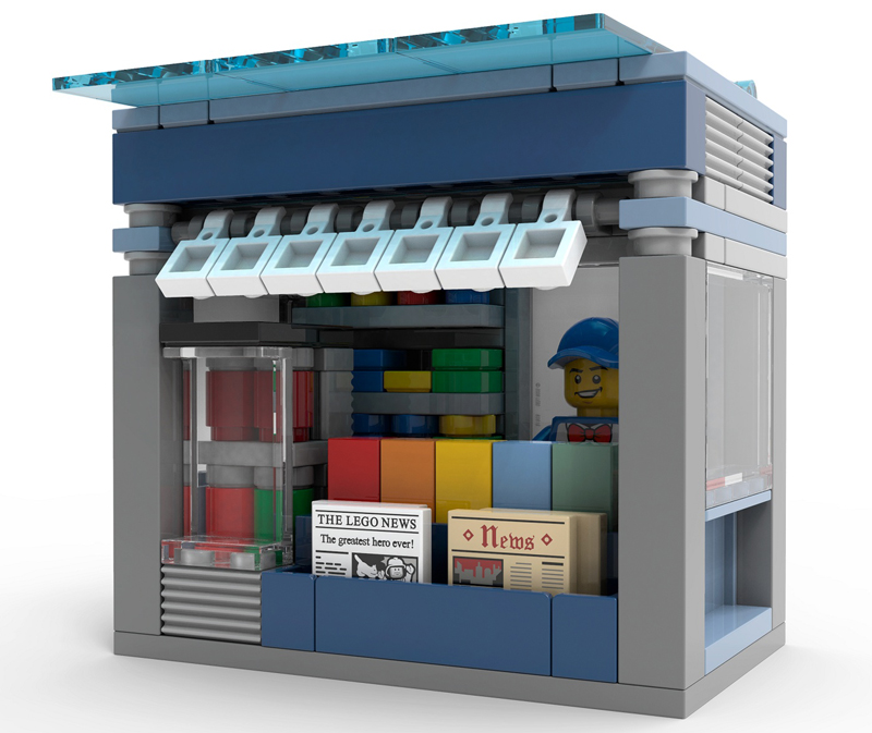 Add the LEGO Newsstand to Your Sprawling LEGO Town or City!