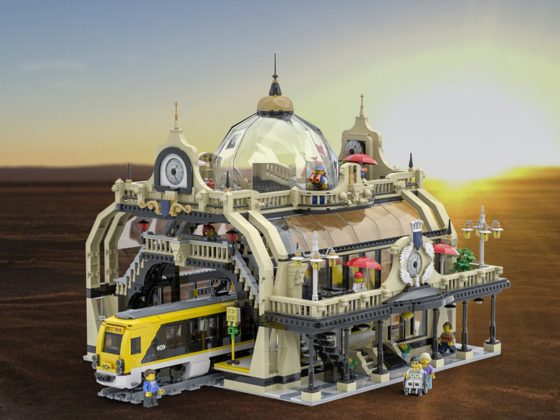 LEGO Ideas The Train Station: Studgate Gets 10K Support