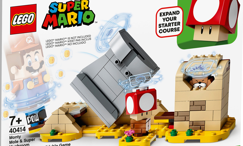LEGO Super Mario Monty Mole & Super Mushroom (40414) Set Images Released