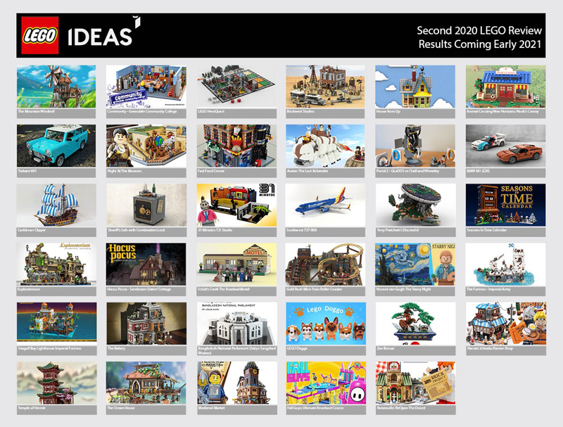 The Second 2020 LEGO Ideas Review Stage Features a Record-Breaking 35 Product Ideas