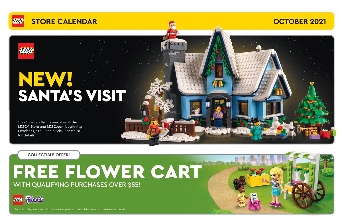 Revamped October 2021 LEGO Store Calendar Removes LEGO Harry Potter GWPs