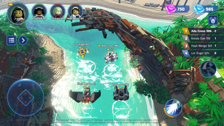 lego star wars castaways gameplay race