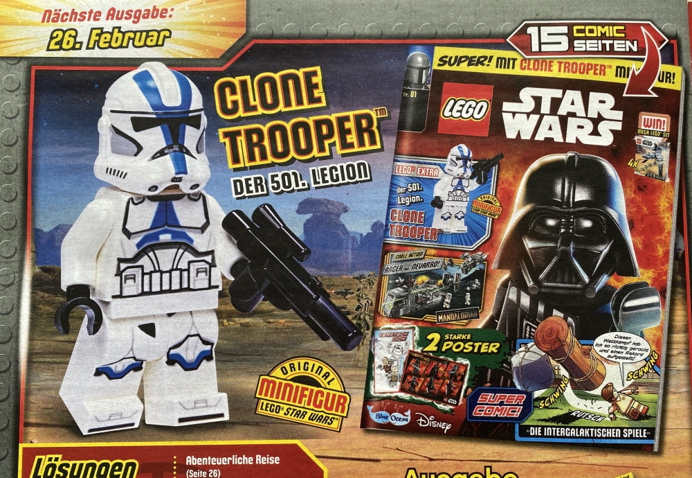 "LEGO Star Wars" Mag March 2022 Issue Free Clone Trooper Minifig The Show