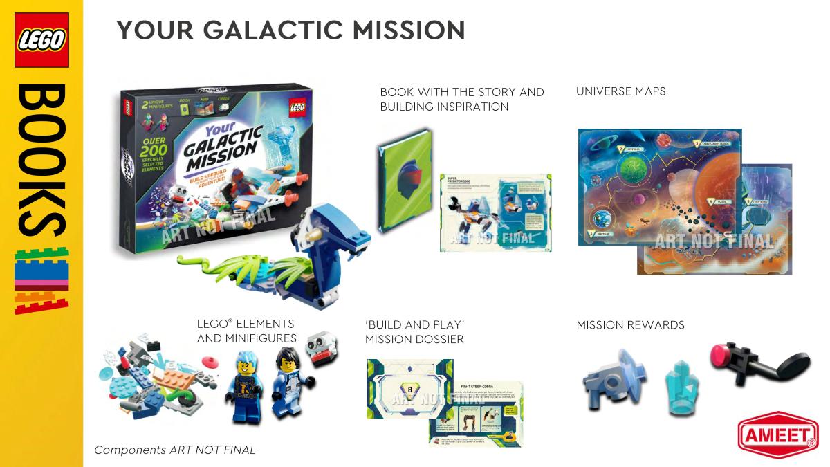 LEGO Publisher AMEET Teases “Your Galactic Mission” Read-and-Play Book