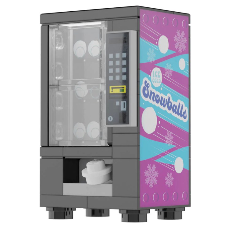 lego winter village custom snowball vending machine