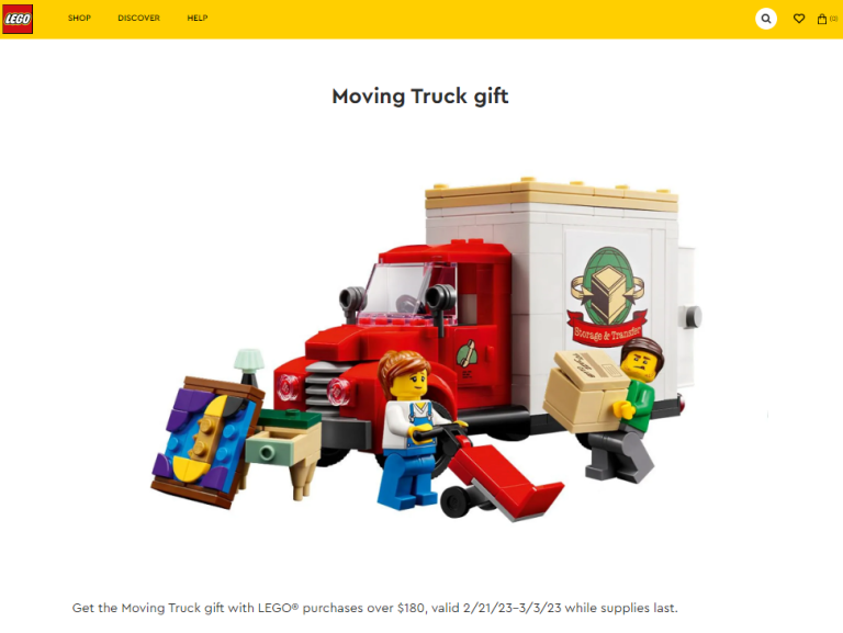 LEGO Store Moving Truck GWP