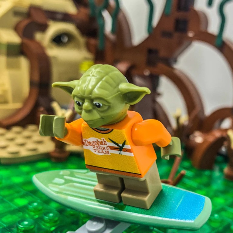 custom lego team surf yoda 1