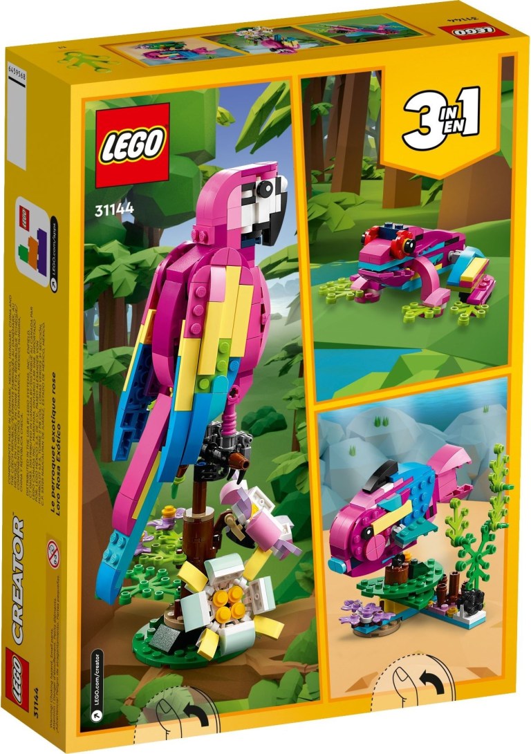 lego exotic pink parrot