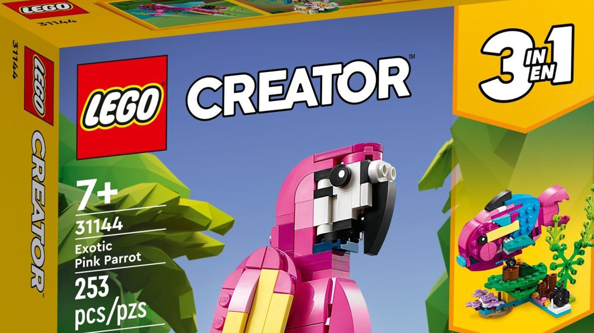 lego exotic pink parrot
