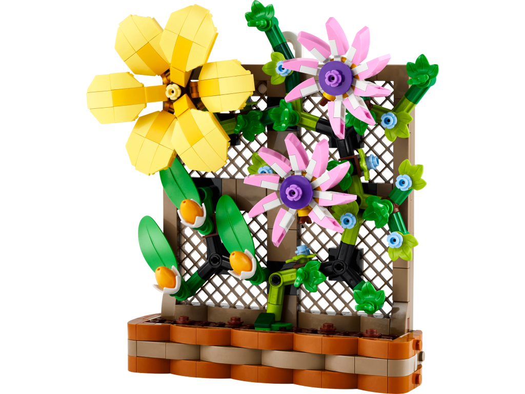lego flower trellis display