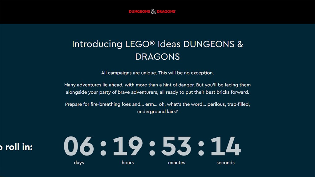 lego ideas dungeons and dragons release date
