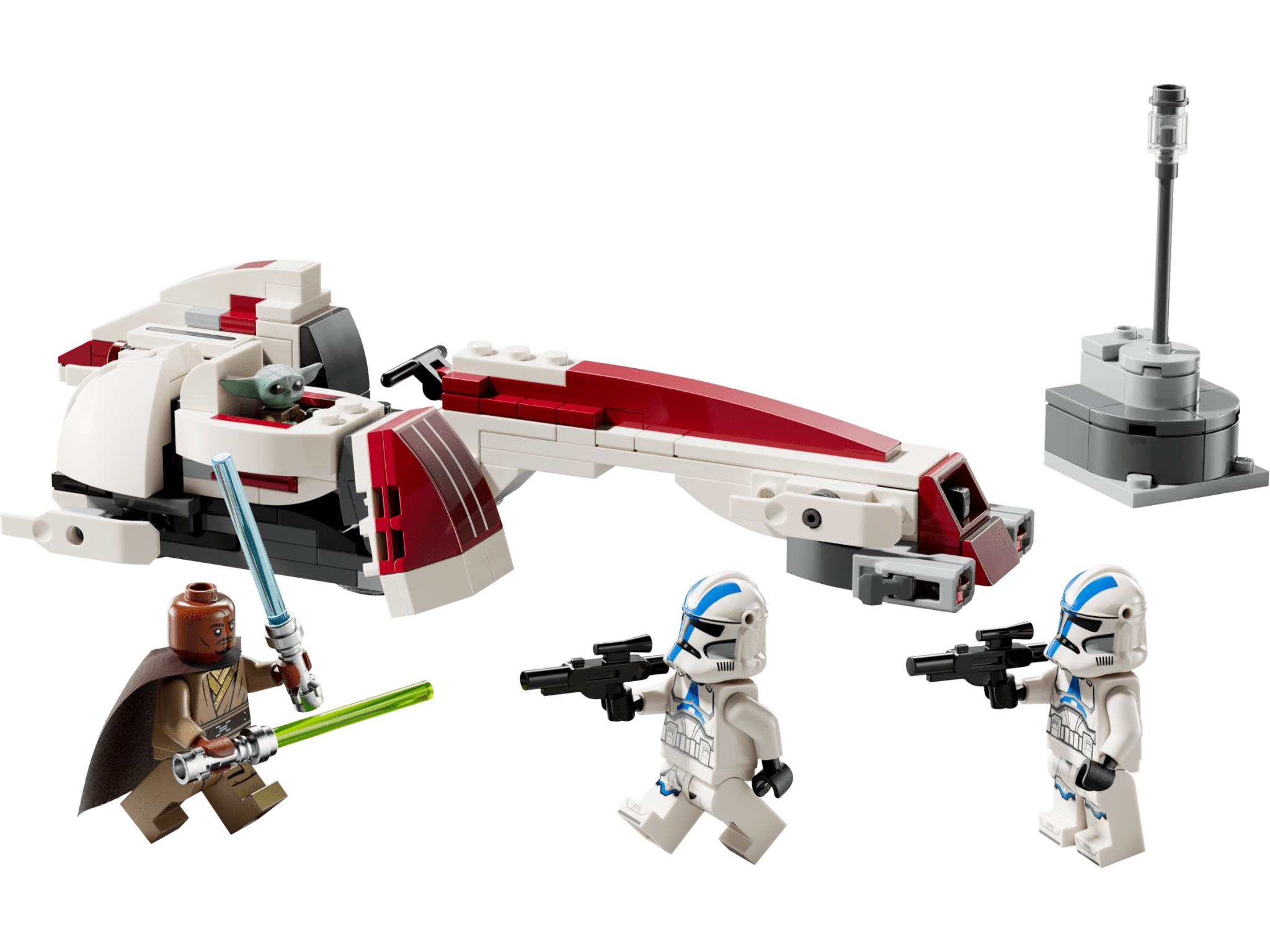 Hasbro Star Wars Véhicule Miniature + Figurine Barc Speeder Bike With Clone Trooper